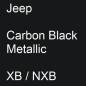 Preview: Jeep, Carbon Black Metallic, XB / NXB.